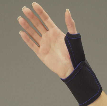 DeRoyal Thumb Splint Thermo-Form Thumb Spica Neoprene Right Hand Black Medium