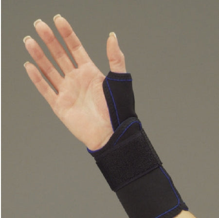 DeRoyal Thumb Splint Thermo-Form Neoprene Left Hand Black Large