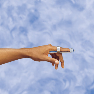 DeRoyal Finger Splint DeRoyal Baseball Style Aluminum / Foam Left or Right Hand Silver Large