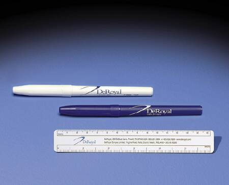 DeRoyal Surgical Skin Marker Gentian Violet Standard Tip Rule Cap Non-Sterile