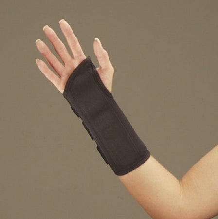 DeRoyal Wrist Splint DeRoyal Polyester / Foam Right Hand Black Small