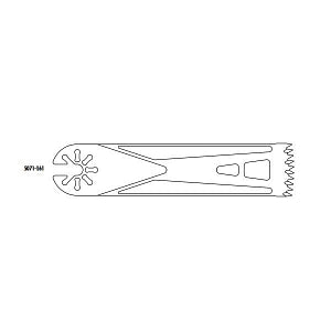 Medline ReNewal Reprocessed ConMed Hall Blades - 5071-161 @HALL, LG BONE OSC SB 25.4MM X - 5071161RH