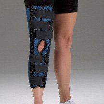 DeRoyal Knee Immobilizer Tietex Large Loop Lock Closure 18 to 20 Inch Circumference 20 Inch Length Left or Right Knee