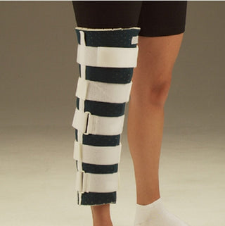 DeRoyal Knee Immobilizer Cutaway Universal Loop Lock Closure 12 to 24 Inch Circumference 24 Inch Length Left or Right Knee