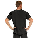 Medline Madison ave Unisex Stretch Fabric Scrub Top with 3 Pockets - Madison ave Unisex Scrub Top with 3 Pockets, Size L, Black - 5515BLKL