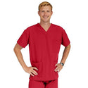 Medline Madison ave Unisex Stretch Fabric Scrub Top with 3 Pockets - Madison ave Unisex Scrub Top with 3 Pockets, Size XL, Red - 5515REDXL