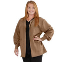 Medline Lincoln ave Unisex Stretch Fabric Scrub Jacket with 3 Pockets - Unisex Lincoln Ave. Cuffed Jacket, Khaki, Size 2XL - 5542KHKXXL