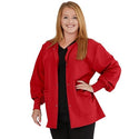 Medline Lincoln ave Unisex Stretch Fabric Scrub Jacket with 3 Pockets - Unisex Lincoln Ave. Cuffed Jacket, Red, Size S - 5542REDS