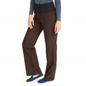 Medline Ocean Ave Women's Stretch Fabric Support Waistband Scrub Pants - Ocean ave Women's Support Waistband Scrub Pants with Cargo Pocket, Size M Regular Inseam, Chocolate - 5560CHCM