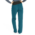 Medline Ocean Ave Women's Stretch Fabric Support Waistband Scrub Pants - Ocean ave Women's Support Waistband Scrub Pants with Cargo Pocket, Size XL Petite Inseam, Caribbean Blue - 5560CRBXLP