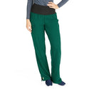 Medline Ocean Ave Women's Stretch Fabric Support Waistband Scrub Pants - Ocean ave Women's Support Waistband Scrub Pants with Cargo Pocket, Size 2XL Tall Inseam, Hunter Green - 5560HTRXXLT