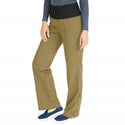 Medline Ocean Ave Women's Stretch Fabric Support Waistband Scrub Pants - Ocean ave Women's Support Waistband Scrub Pants with Cargo Pocket, Size 3XL Petite Inseam, Khaki - 5560KHKXXXLP