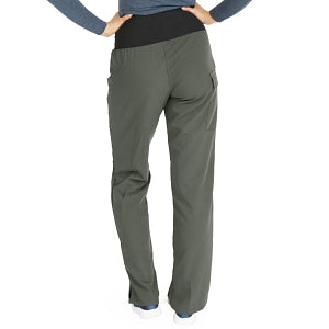 Medline Ocean Ave Women's Stretch Fabric Support Waistband Scrub Pants - Ocean ave Women's Support Waistband Scrub Pants with Cargo Pocket, Size XS Regular Inseam, Olive - 5560OLVXS