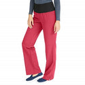 Medline Ocean Ave Women's Stretch Fabric Support Waistband Scrub Pants - Ocean ave Women's Support Waistband Scrub Pants with Cargo Pocket, Size L Tall Inseam, Pink - 5560PNKLT