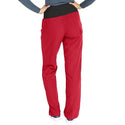 Medline Ocean Ave Women's Stretch Fabric Support Waistband Scrub Pants - Ocean ave Women's Support Waistband Scrub Pants with Cargo Pocket, Size L Regular Inseam, Red - 5560REDL