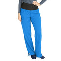 Medline Ocean Ave Women's Stretch Fabric Support Waistband Scrub Pants - Ocean ave Women's Support Waistband Scrub Pants with Cargo Pocket, Size XXS Regular Inseam, Royal Blue - 5560RYLXXS