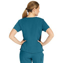 Medline Michigan ave Women's Yoga-Style Stretch Scrub Top with 1 Pocket - Michigan ave Women's Yoga-Style Stretch Scrub Top with 1 Pocket, Size XL, Caribbean Blue - 5564CRBXL