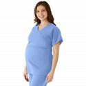 Medline Charlotte ave Women's Maternity Scrub Top - Charlotte ave Maternity Scrub Top, Size XL, Ceil Blue - 5568CBLXL