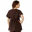 Medline Charlotte ave Women's Maternity Scrub Top - Charlotte ave Maternity Scrub Top, Size 2XL, Chocolate - 5568CHCXXL