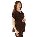 Medline Charlotte ave Women's Maternity Scrub Top - Charlotte ave Maternity Scrub Top, Size 2XL, Chocolate - 5568CHCXXL