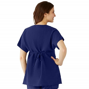 Medline Charlotte ave Women's Maternity Scrub Top - Charlotte ave Maternity Scrub Top, Size L, Navy - 5568NVYL