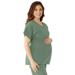 Medline Charlotte ave Women's Maternity Scrub Top - Charlotte ave Maternity Scrub Top, Size XS, Olive - 5568OLVXS