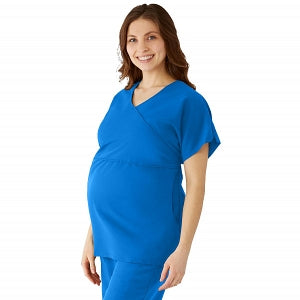 Medline Charlotte ave Women's Maternity Scrub Top - Charlotte ave Maternity Scrub Top, Size XL, Royal Blue - 5568RYLXL