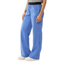 Medline Pacific ave Women's Stretch Fabric Wide Waistband Scrub Pants - Pacific ave Women's Wide Waistband Scrub Pants with Cargo Pocket, Size XS Petite Inseam, Ceil Blue - 5570CBLXSP
