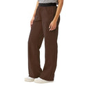 Medline Pacific ave Women's Stretch Fabric Wide Waistband Scrub Pants - Pacific ave Women's Wide Waistband Scrub Pants with Cargo Pocket, Size 3XL Tall Inseam, Chocolate - 5570CHCXXXLT