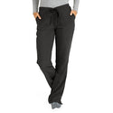 Medline Melrose ave Women's Stretch Fabric Boot Cut Scrub Pants - Melrose ave Women's Drawstring / Elastic Waist Boot Cut Scrub Pants with 3 Pockets, Size S Tall Inseam, Black - 5580BLKST