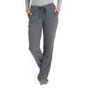 Medline Melrose ave Women's Stretch Fabric Boot Cut Scrub Pants - Melrose ave Women's Drawstring / Elastic Waist Boot Cut Scrub Pants with 3 Pockets, Size XL Petite Inseam, Charcoal - 5580CHRXLP