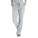 Medline Melrose ave Women's Stretch Fabric Boot Cut Scrub Pants - Melrose ave Women's Drawstring / Elastic Waist Boot Cut Scrub Pants with 3 Pockets, Size 2XL Petite Inseam, Light Gray - 5580GRYXXLP