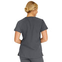 Medline Berkeley ave Women's Stretch Fabric Tunic Scrub Top with Pockets - Berkeley ave Women's Tunic Scrub Top with 3 Pockets, Size XS, Charcoal - 5582CHRXS