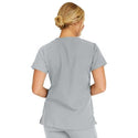 Medline Berkeley ave Women's Stretch Fabric Tunic Scrub Top with Pockets - Berkeley ave Women's Tunic Scrub Top with 3 Pockets, Size XL, Light Gray - 5582GRYXL