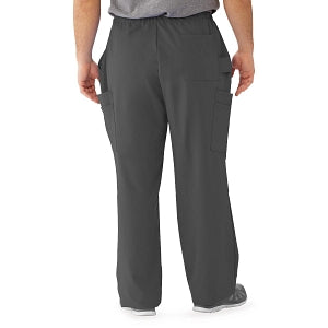 Medline Illinois Avenue Men's Athletic Cargo Scrub Pants with 7 Pockets - Illinois ave Men's Athletic Cargo Scrub Pants with 7 Pockets, Size 2XL Tall Inseam, Charcoal - 5800CHRXXLT