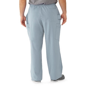 Medline Illinois Avenue Men's Athletic Cargo Scrub Pants with 7 Pockets - Illinois ave Men's Athletic Cargo Scrub Pants with 7 Pockets, Size XS Tall Inseam, Light Gray - 5800GRYXST