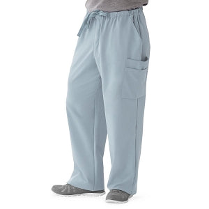 Medline Illinois Avenue Men's Athletic Cargo Scrub Pants with 7 Pockets - Illinois ave Men's Athletic Cargo Scrub Pants with 7 Pockets, Size 2XL Tall Inseam, Light Gray - 5800GRYXXLT