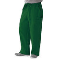 Medline Illinois Avenue Men's Athletic Cargo Scrub Pants with 7 Pockets - Illinois ave Men's Athletic Cargo Scrub Pants with 7 Pockets, Size M Tall Inseam, Hunter Green - 5800HTRMT