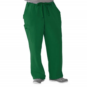 Medline Illinois Avenue Men's Athletic Cargo Scrub Pants with 7 Pockets - Illinois ave Men's Athletic Cargo Scrub Pants with 7 Pockets, Size XS Tall Inseam, Hunter Green - 5800HTRXST