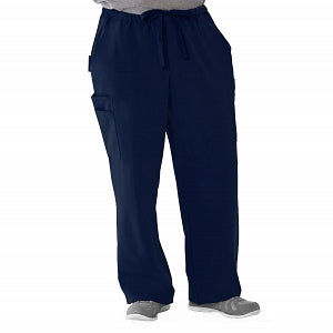 Medline Illinois Avenue Men's Athletic Cargo Scrub Pants with 7 Pockets - Illinois ave Men's Athletic Cargo Scrub Pants with 7 Pockets, Size 3XL Tall Inseam, Navy - 5800NVYXXXLT