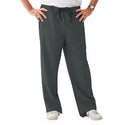 Medline Newport ave Unisex Stretch Fabric Scrub Pants with Drawstring - Newport ave Unisex Drawstring Waist Scrub Pants with 3 Pockets, Size L Regular Inseam, Charcoal - 5900CHRL