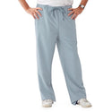 Medline Newport ave Unisex Stretch Fabric Scrub Pants with Drawstring - Newport ave Unisex Drawstring Waist Scrub Pants with 3 Pockets, Size 2XL Regular Inseam, Light Gray - 5900GRYXXL