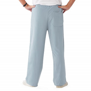 Medline Newport ave Unisex Stretch Fabric Scrub Pants with Drawstring - Newport ave Unisex Drawstring Waist Scrub Pants with 3 Pockets, Size XXS Tall Inseam, Light Gray - 5900GRYXXST