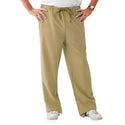 Medline Newport ave Unisex Stretch Fabric Scrub Pants with Drawstring - Newport ave Unisex Drawstring Waist Scrub Pants with 3 Pockets, Size XS Regular Inseam, Khaki - 5900KHKXS