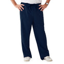 Medline Newport ave Unisex Stretch Fabric Scrub Pants with Drawstring - Newport ave Unisex Drawstring Waist Scrub Pants with 3 Pockets, Size S Petite Inseam, Navy - 5900NVYSP