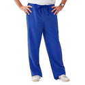 Medline Newport ave Unisex Stretch Fabric Scrub Pants with Drawstring - Newport ave Unisex Drawstring Waist Scrub Pants with 3 Pockets, Size 5XL Tall Inseam, Royal Blue - 5900RYL5XLT