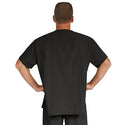 Medline Fifth ave Unisex Stretch Fabric V-Neck Scrub Top with 1 Pocket - Fifth ave Unisex V-Neck Scrub Top with 1 Pocket, Size M, Black - 5910BLKM