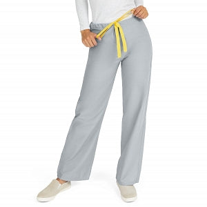 Medline AngelStat Unisex Reversible Drawstring Waist Scrub Pants - AngelStat Unisex Reversible Drawstring Waist Scrub Pants with Medline Color-Coding, Size 2XL Regular Inseam, Light Gray - 600NGTXXL-CM