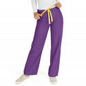 Medline AngelStat Unisex Reversible Drawstring Waist Scrub Pants - AngelStat Unisex Reversible Drawstring Waist Scrub Pants with Angelica Color-Coding, Size L Regular Inseam, Regal Purple - 600NRPL-CA