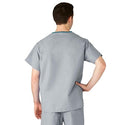 Medline AngelStat Unisex Reversible V-Neck Scrub Top with 2 Pockets - AngelStat Unisex Reversible V-Neck 2-Pocket Scrub Top with Medline Color-Coding, Size S, Gray - 610NGTS-CM